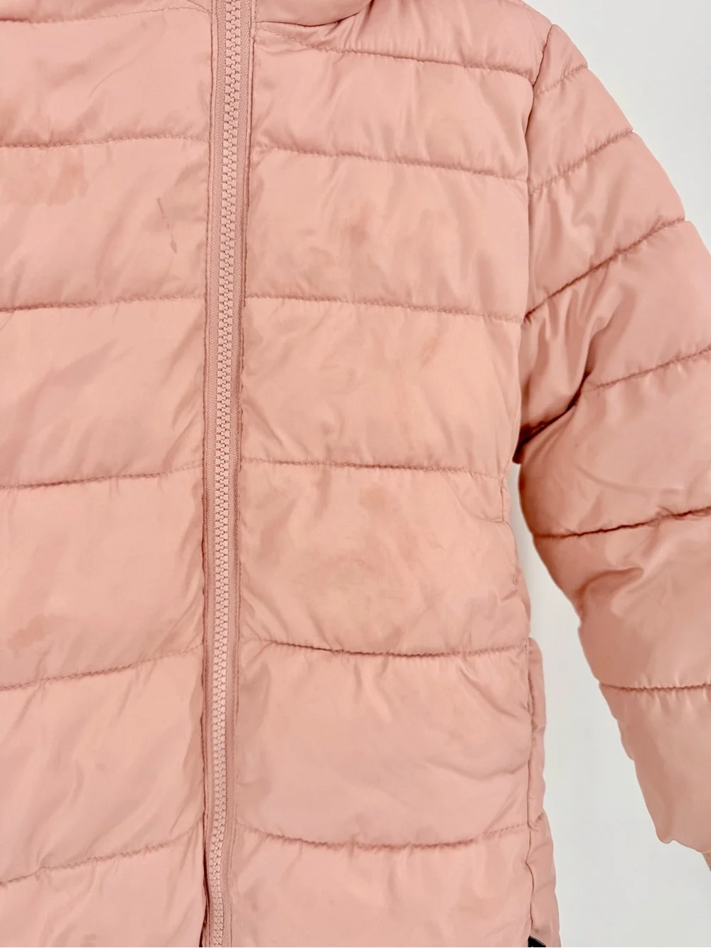 GAP Kids Hooded Puffer Jacket - Dusty Pink
